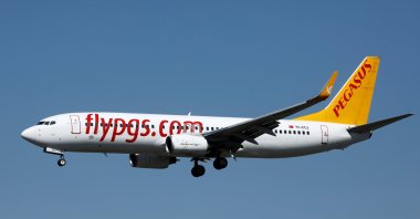 A Boeing 737-800 aircraft, operated by Pegasus Airlines, lands at Orly Airport near Paris, France, Sept. 6, 2019. (Reuters Photo)