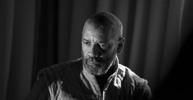This image released by A24 shows Denzel Washington in a scene from &quot;The Tragedy of Macbeth.&quot; (AP)