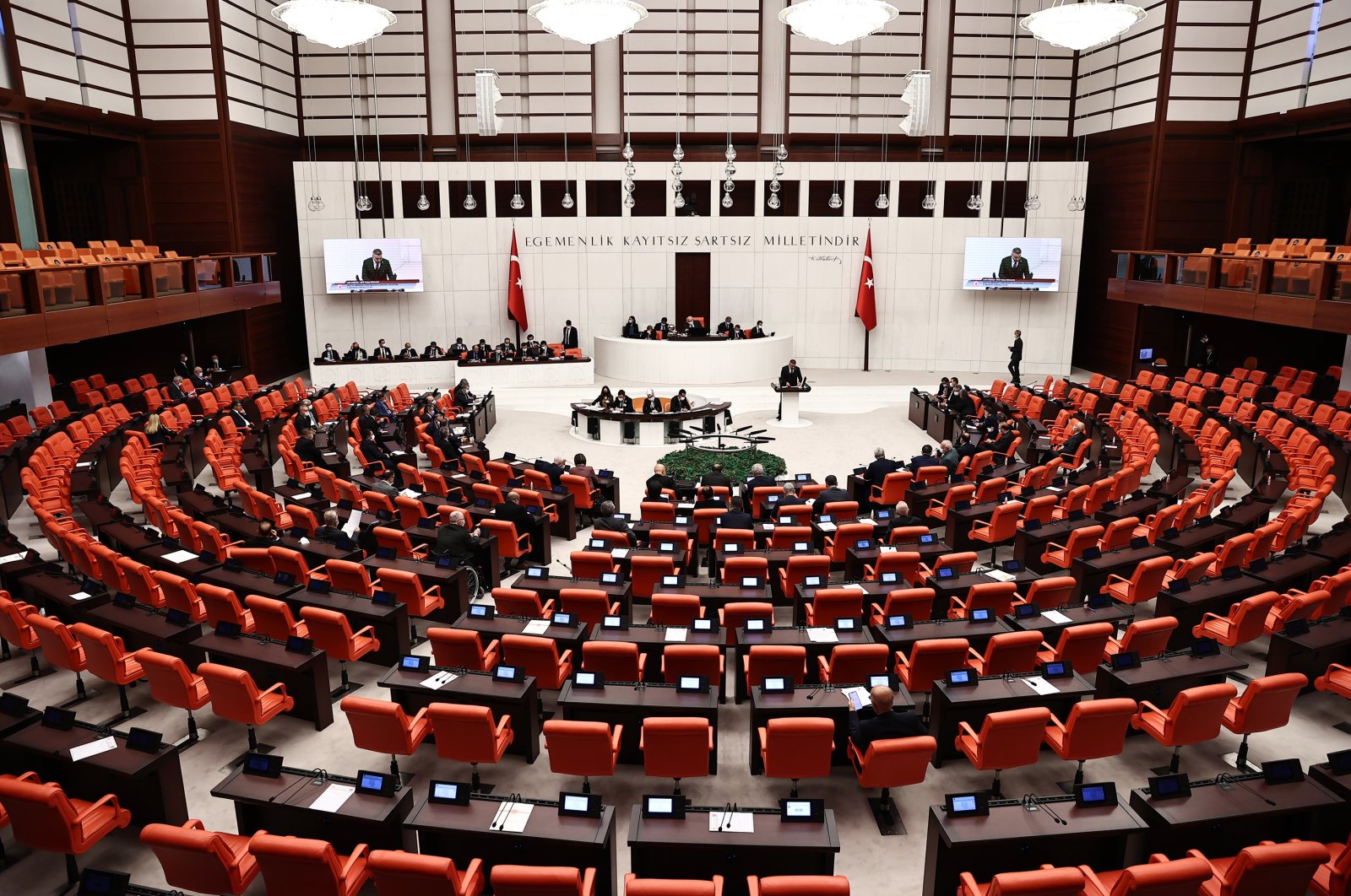 The General Assembly of the Turkish Parliament in Ankara, Turkey, Dec. 15, 2021. (AA File Photo)