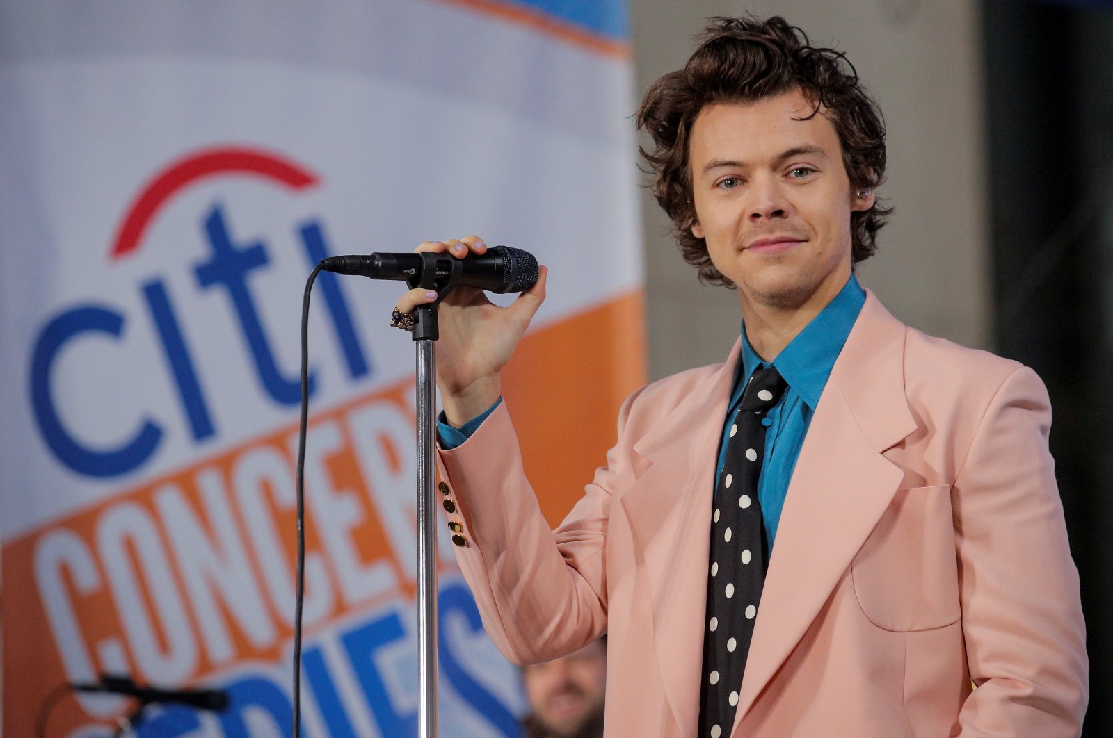 Singer Harry Styles performs on NBC&#039;s &#039;Today&#039; show in New York City, U.S., February 26, 2020. (REUTERS)