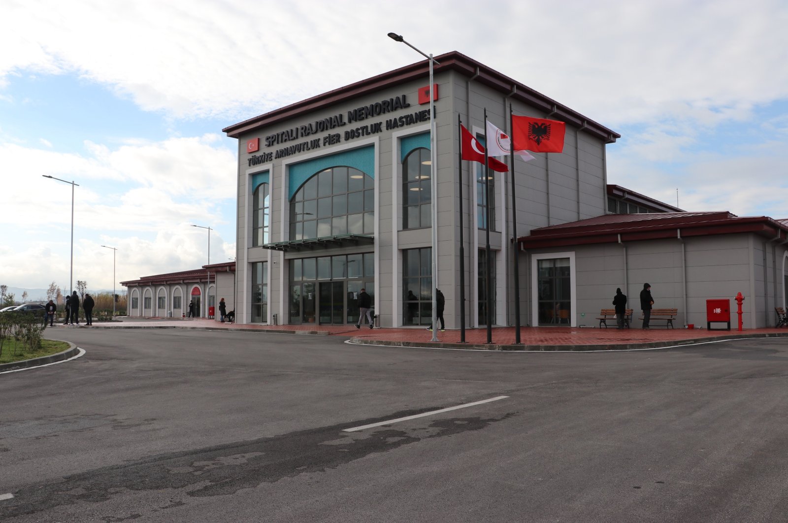 The Turkey-Albania Fier Regional Hospital, built by Turkey, in Tirana, Albania, Dec. 29, 2021. (IHA Photo)