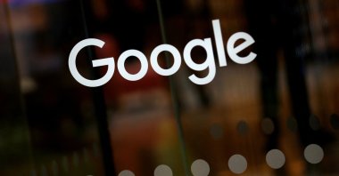 The Google logo is pictured at the entrance to the Google offices in London, Britain, Jan. 18, 2019. (Reuters Photo)