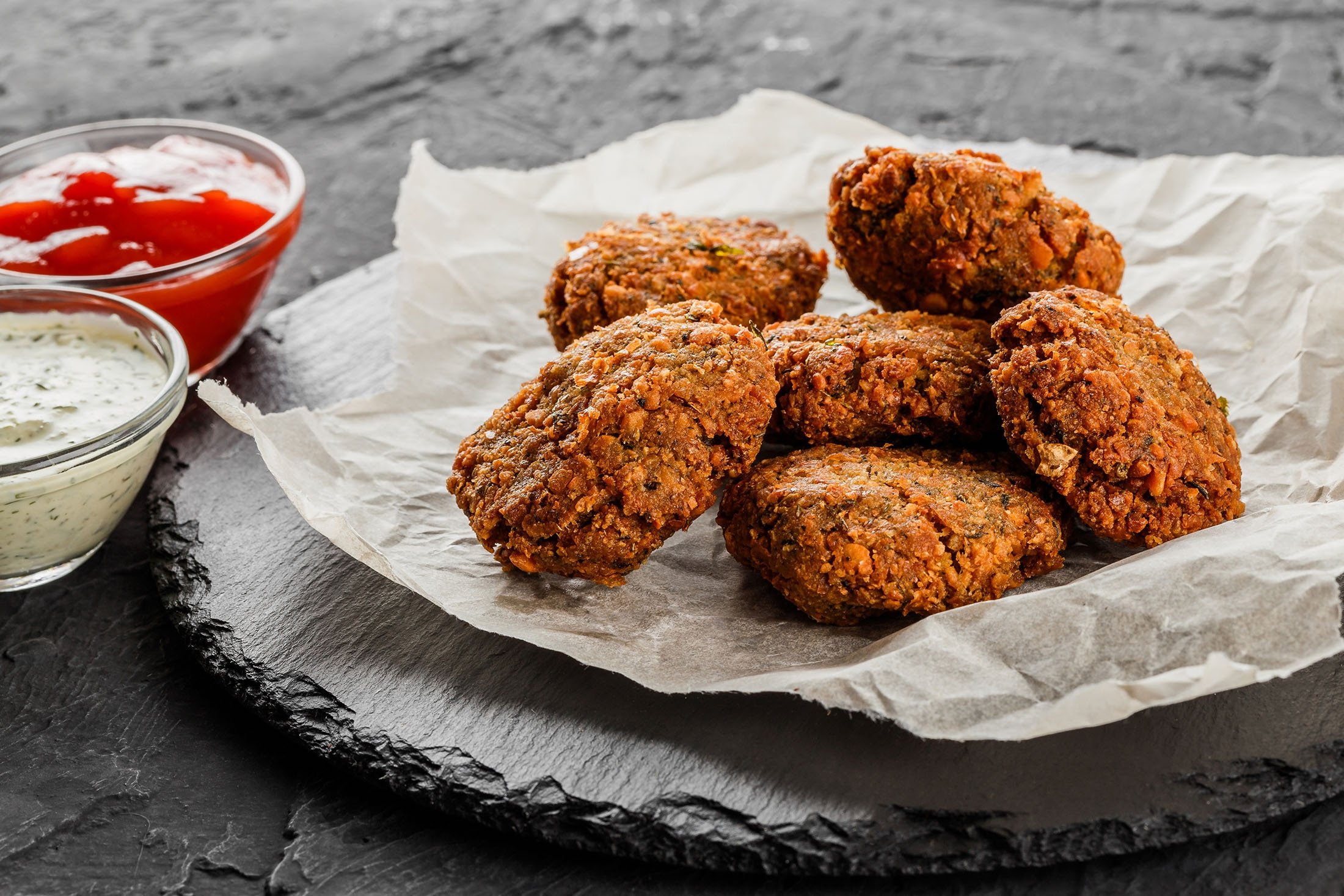 The chickpea falafel is excellent, but the lentils could be even better.  (Photo Shutterstock)