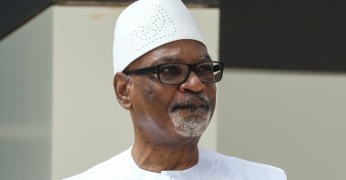 Ibrahim Boubacar Keita poses for a photo during the G5 Sahel Summit in Nouakchott, Mauritania, June 30, 2020. (EPA-EFE Photo)