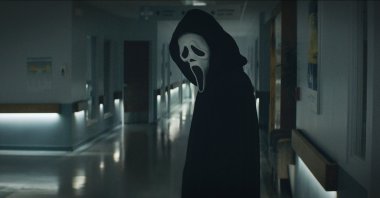 This image released by Paramount Pictures shows Ghostface in a scene from "Scream." (AP Photo)