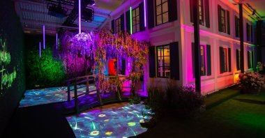 A replica of Monet's house can be seen at the exhibition "Monet's Garden" in Berlin. (DPA)