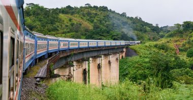 A train passing through the beautiful natural landscapes of Tanzania, Jan. 17, 2022. (ShutterStock)