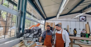 View of a carpentry workshop furnished by TIKA in Oaxaca de Juarez, in Mexico, Jan. 13, 2022. (Courtesy of TIKA)