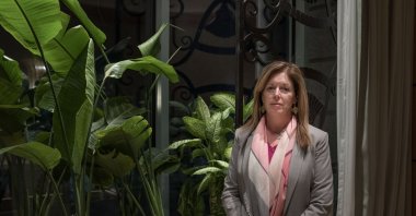 U.N. special adviser on Libya Stephanie Williams poses for a photograph in Cairo, Egypt, Jan. 16, 2022. (AP Photo)