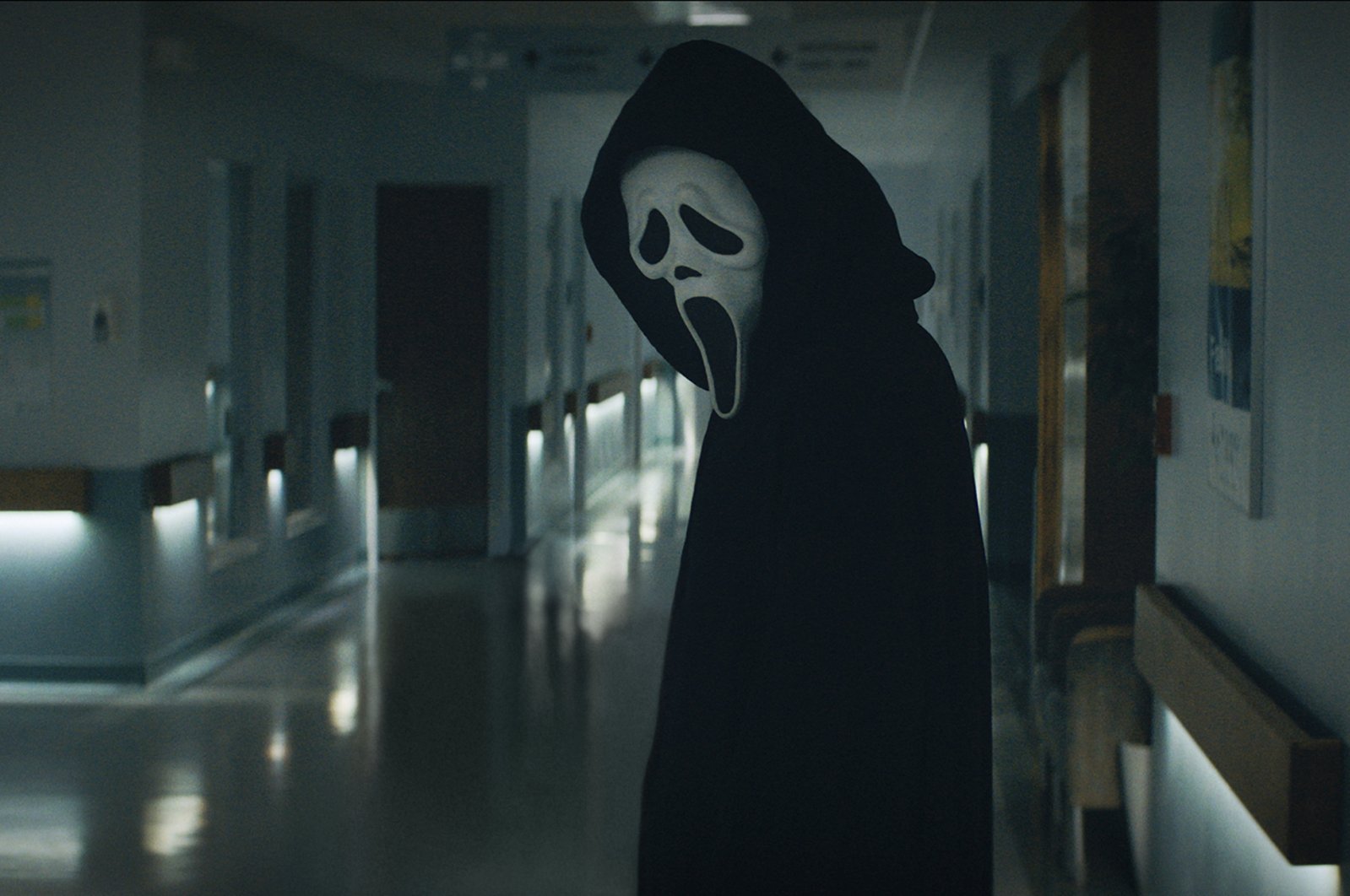 This image released by Paramount Pictures shows Ghostface in a scene from &quot;Scream.&quot; (AP Photo)