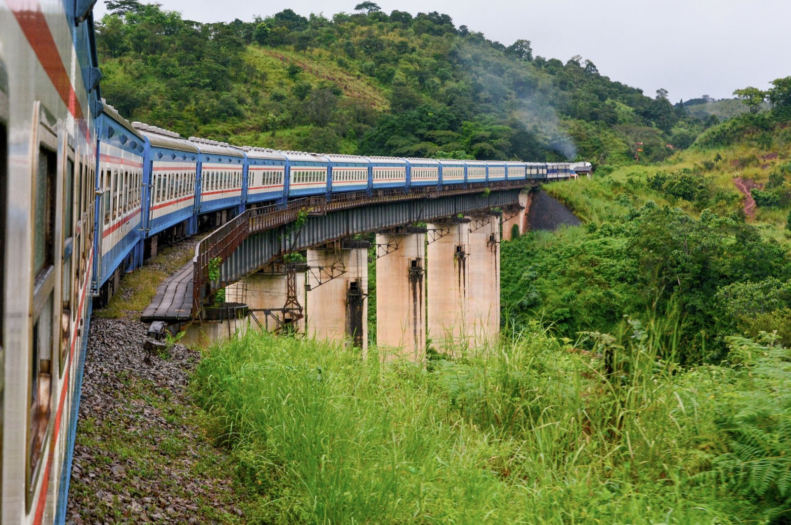 A train passing through the beautiful natural landscapes of Tanzania, Jan. 17, 2022. (ShutterStock)
