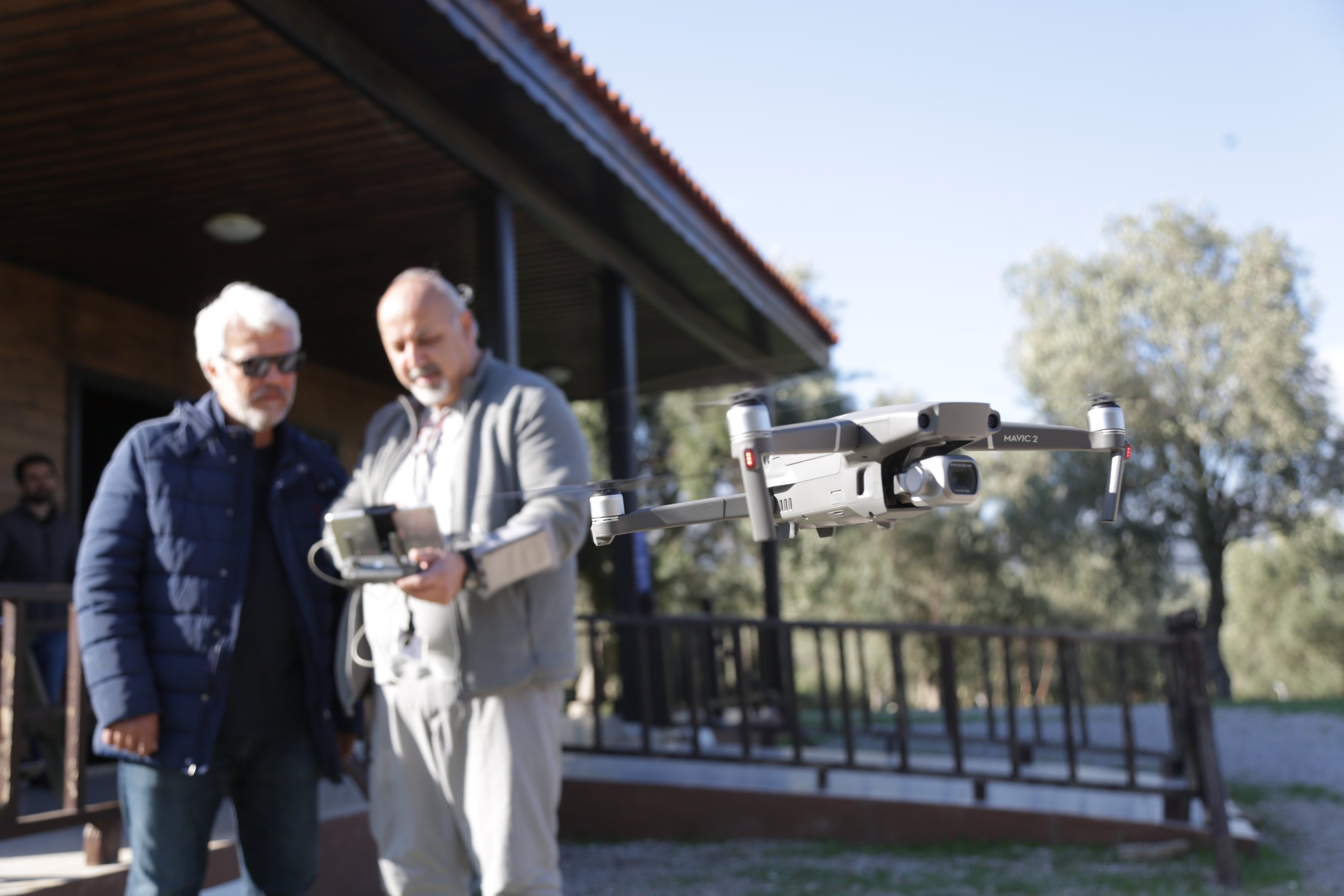 Experts use a drone in the ancient city of Beçin, Muğla, southwestern Turkey, Jan. 18, 2022. (AA) 