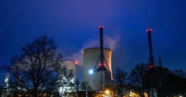 A view shows the gas-fired power plant in Lingen, western Germany, Jan. 12, 2022. (AFP Photo)