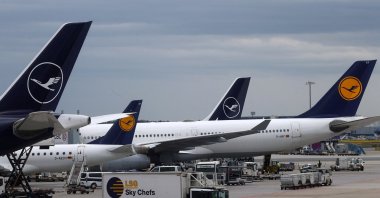 Lufthansa planes are photographed on the day of the German carrier's annual general meeting in Frankfurt, Germany, May 4, 2021. (Reuters Photo)