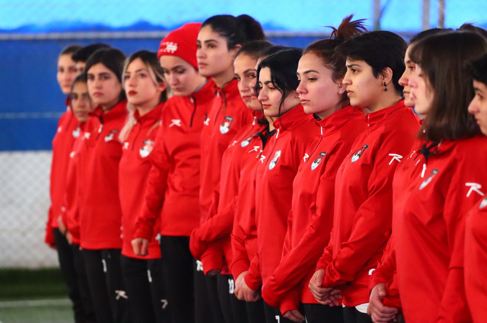 Vanspor women&#039;s football team players during a trainig session, Van, Turkey, Jan. 11, 2022. (Photo Courtesy of Vanspor)