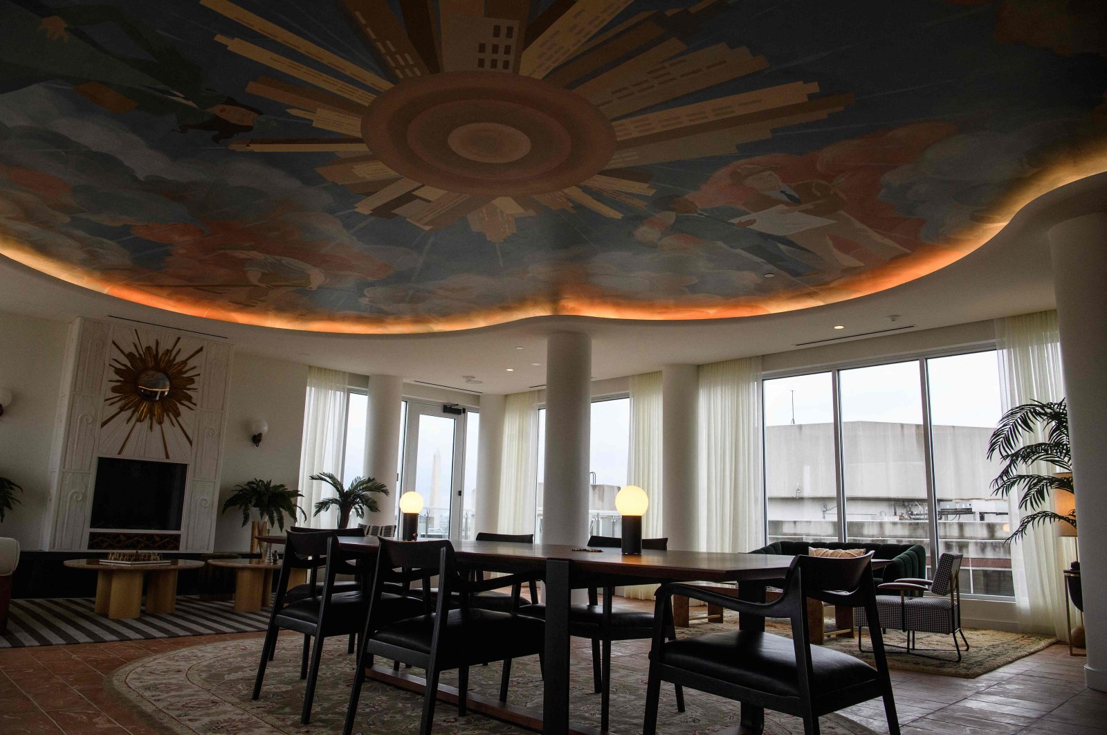 View of the lounge area at the Wray building in Washington, D.C., U.S., Jan. 20, 2022. (AFP Photo)