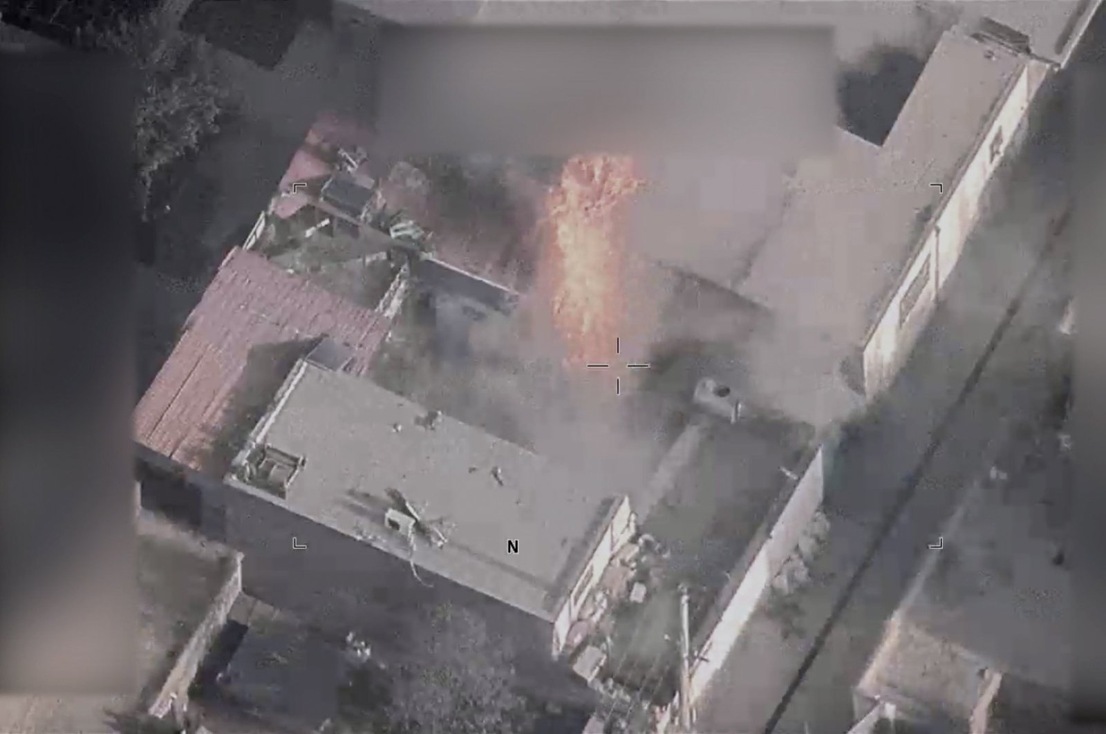 This image from a video released by the U.S. Department of Defense shows a fire in the aftermath of a drone strike in Kabul, Afghanistan, Aug. 29, 2021. (AP Photo)