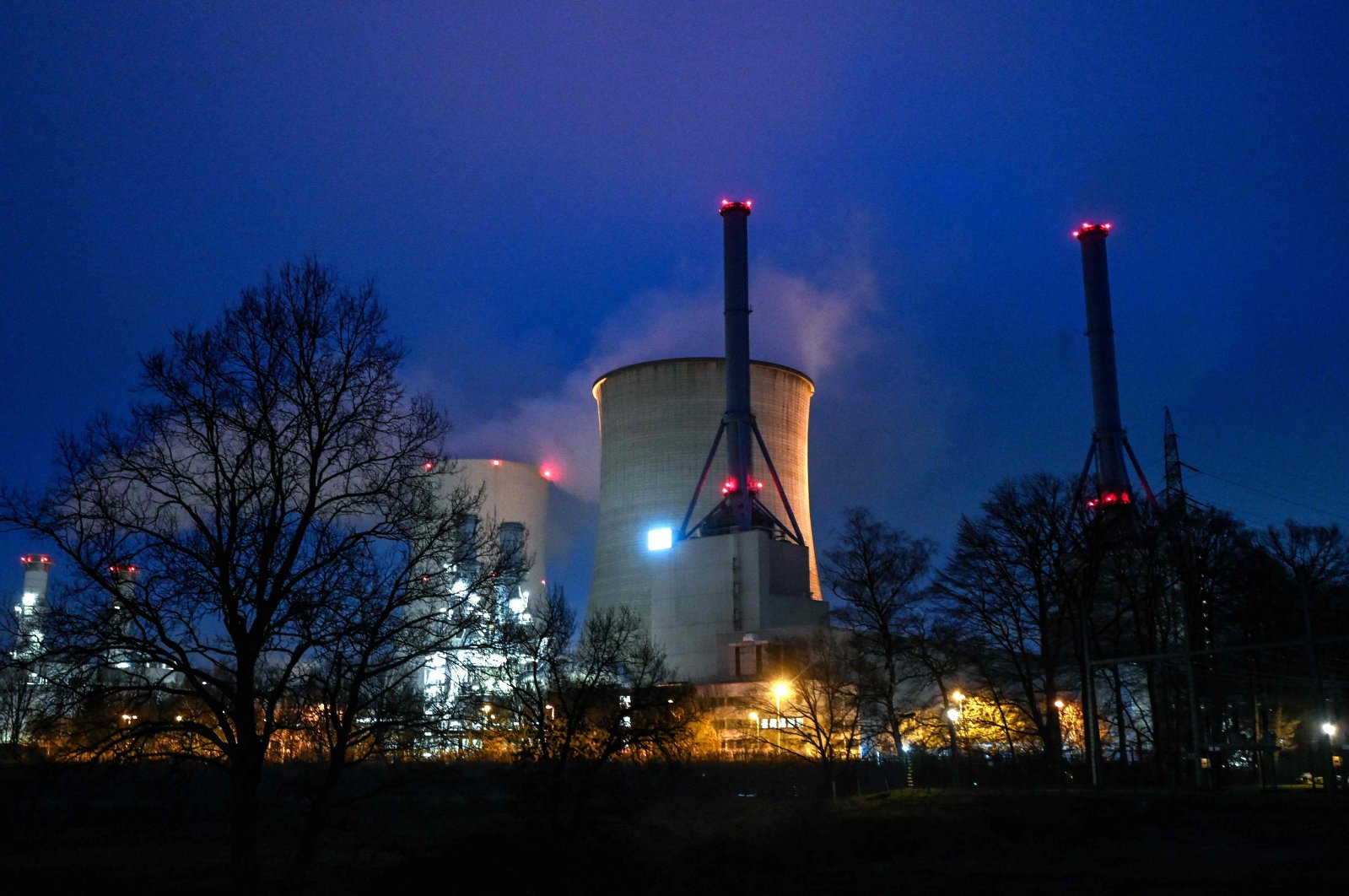 A view shows the gas-fired power plant in Lingen, western Germany, Jan. 12, 2022. (AFP Photo)