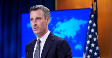 State Department spokesperson Ned Price speaks during a press briefing at the US State Department in Washington, DC, on January 24, 2022. (Photo by Patrick Semansky / POOL / AFP)
