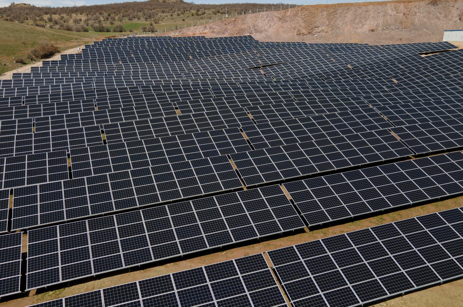 A solar power plant in Giresun, northern Turkey, April, 22, 2021. (AA Photo)