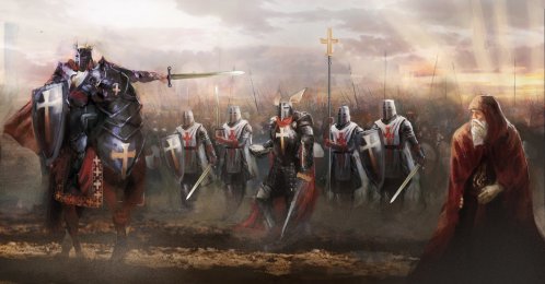 An illustration of the Knights Templar. (Shutterstock)