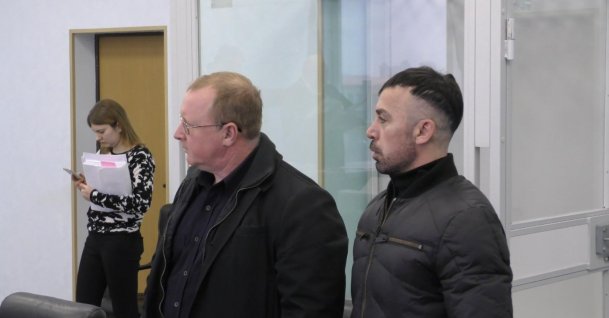 Nuri Gökhan Bozkır (R), who is suspected of having murdered academician Necip Hablemitoğlu, is seen in this file photo, Oct. 27, 2021. (DHA Photo)