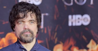 Peter Dinklage arrives for the premiere of the final season of "Game of Thrones" at Radio City Music Hall in New York, U.S., April 3, 2019. (REUTERS)