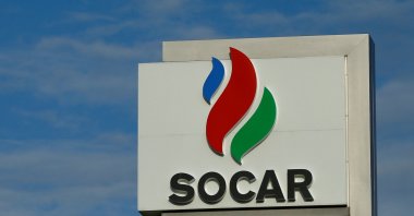 The logo of Azerbaijan's state oil company SOCAR is seen near Gori, Georgia, May 3, 2016. (Reuters Photo)