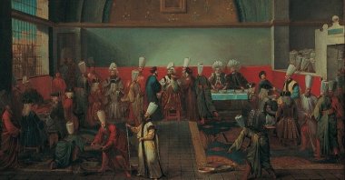 "Dinner at the Palace in Honour of an Ambassador" by Jean Baptiste Vanmour. (Wikimedia)