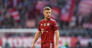 Bayern Munich's Joshua Kimmich is pictured during a match against SC Freiburg, in Munich, Germany, Nov. 6, 2021. (AFP PHOTO) 