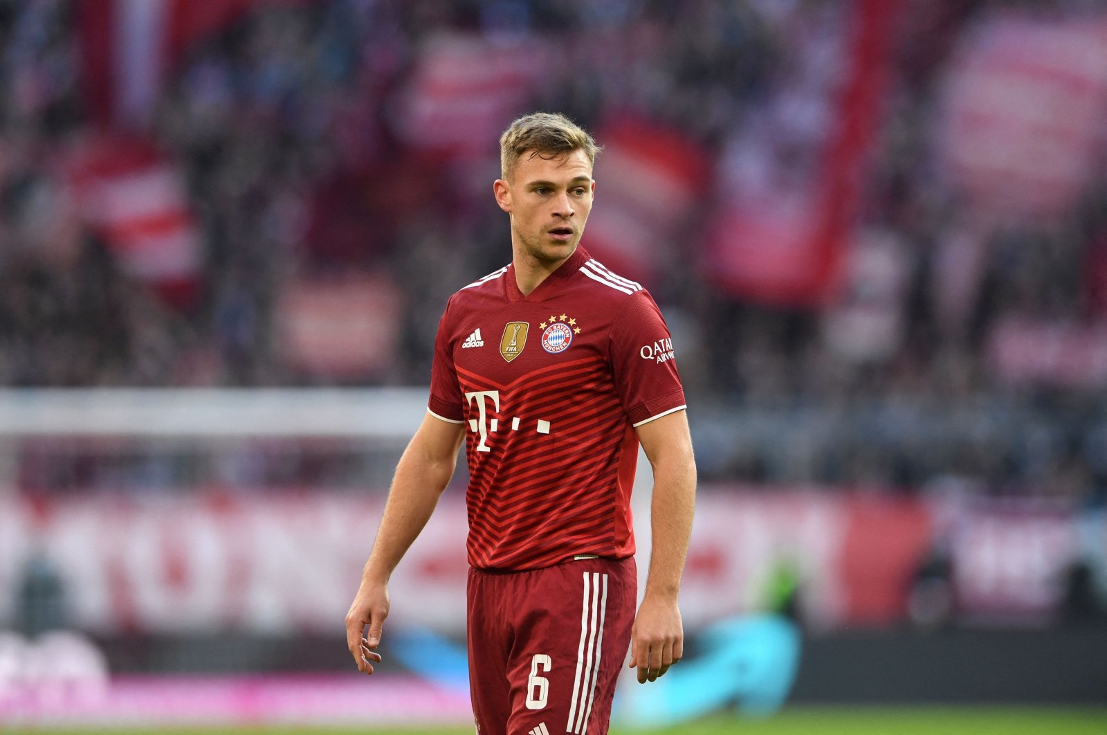 Bayern Munich&#039;s Joshua Kimmich is pictured during a match against SC Freiburg, in Munich, Germany, Nov. 6, 2021. (AFP PHOTO) 