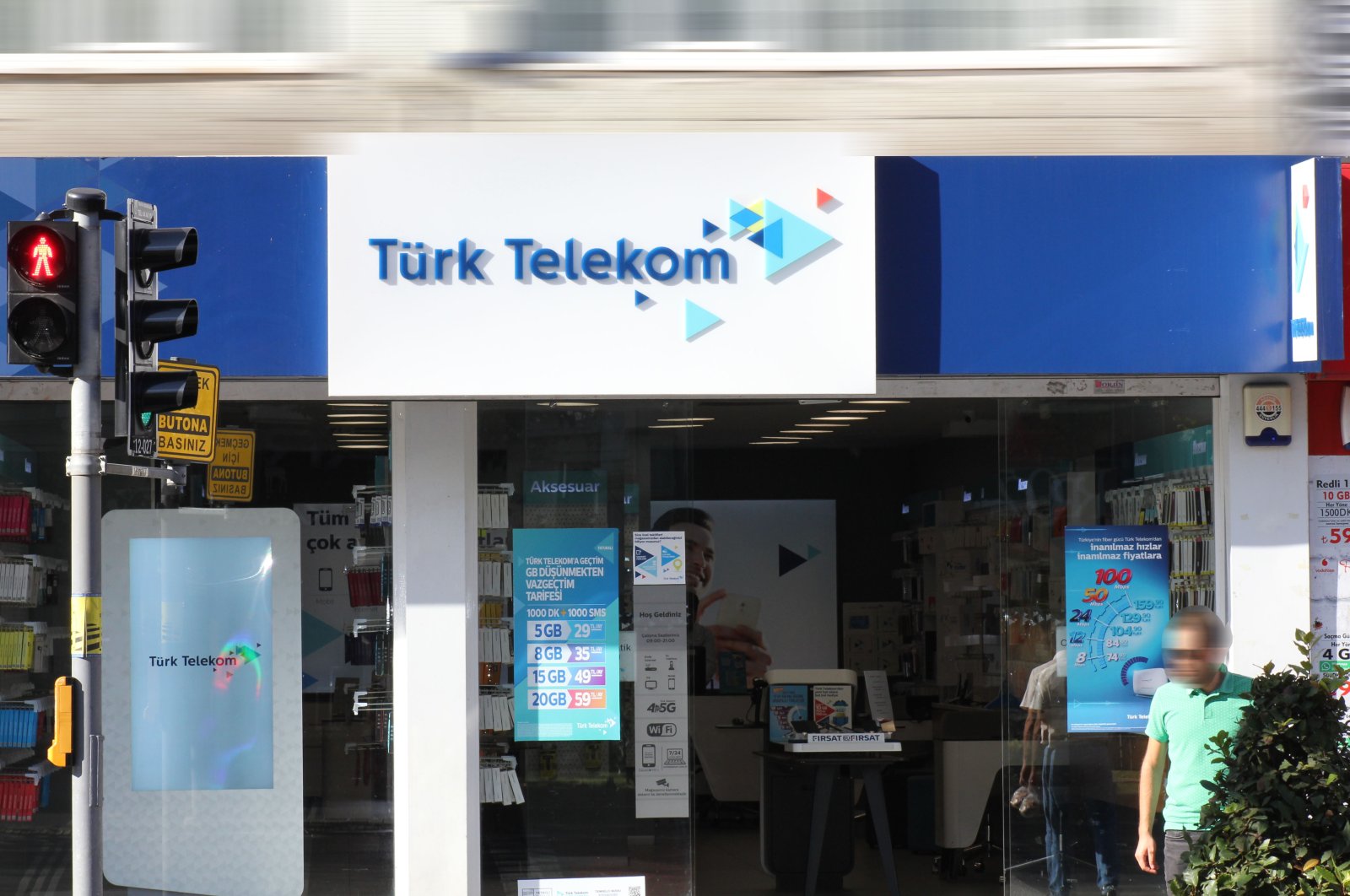 The entrance of one of the Türk Telekom stores in Istanbul, Turkey, Sept. 29, 2019. (Shutterstock Photo)