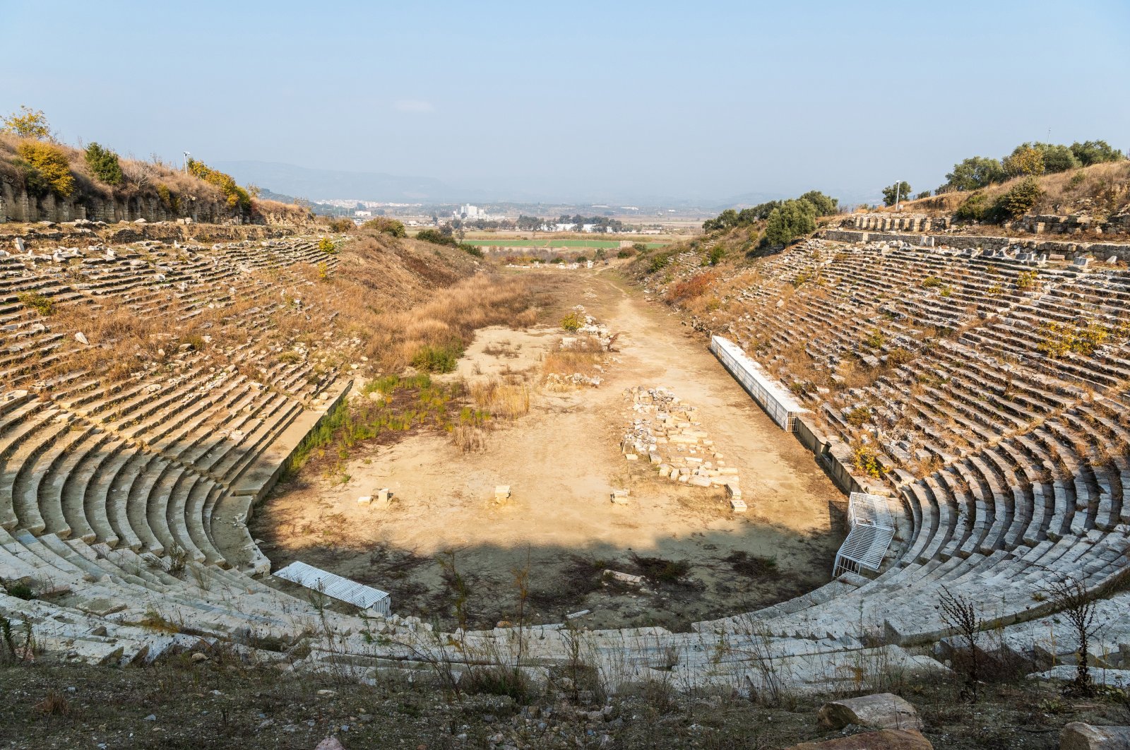 A view from the stadium of the ancient city of Magnesia, Aydın, western Turkey, Dec. 2, 2020. (Shutterstock) 