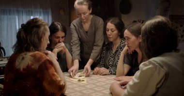 A scene from the film "Hive." (Kino Lorber via AP)