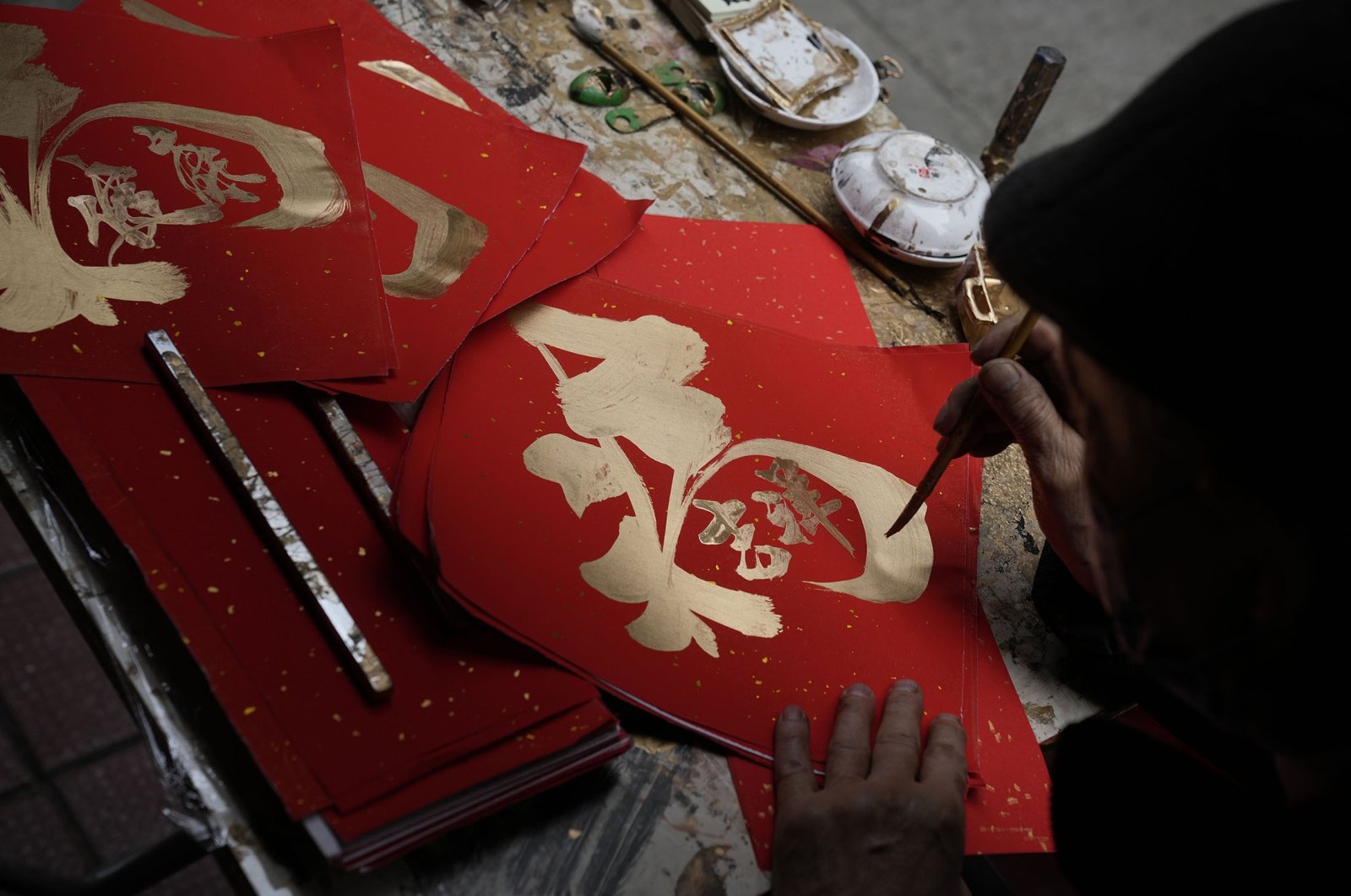 Hong Kong's Lunar New Year calligraphy | Daily Sabah