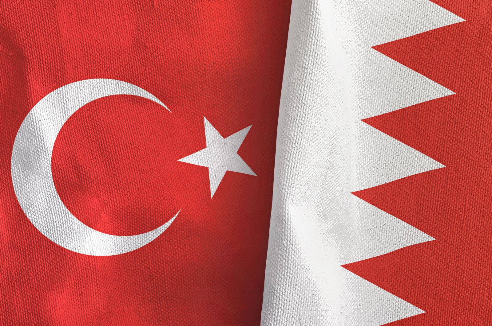 The Turkish (L) and Bahraini flags are seen together (Shutterstock)