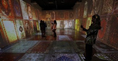 A view from “Revival of Aesthetics,” Lume Studios, New York City, U.S., Jan. 27, 2022. (AA)