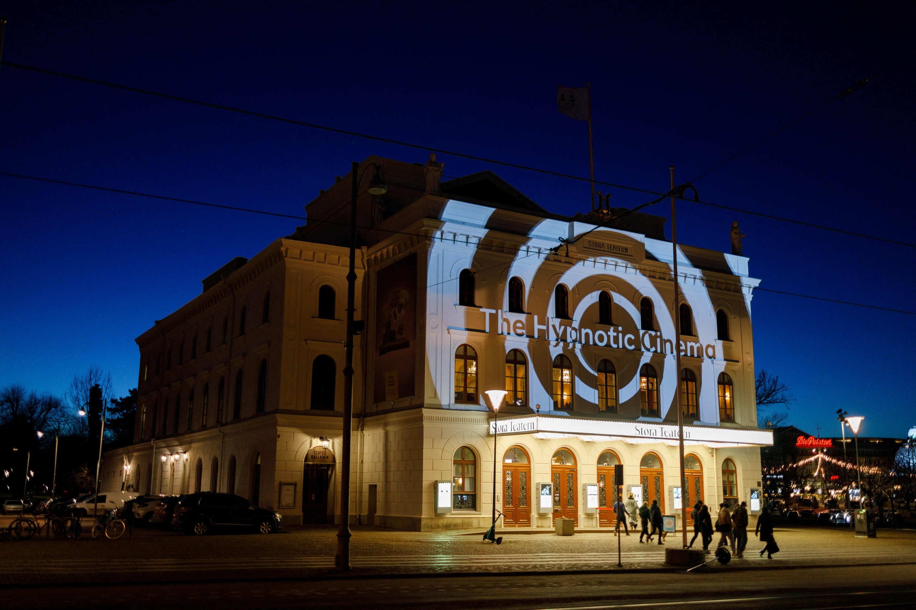 This handout photo made available by the Goteborg Film Festival shows the Stora Teatern in Gothenburg, Sweden, Jan. 30, 2022. (AFP)