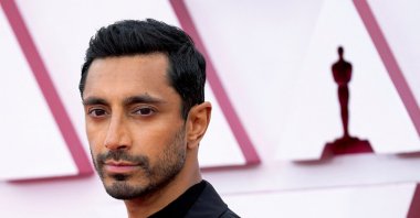 Riz Ahmed arrives at the Oscars red carpet for the 93rd Academy Awards in Los Angeles, California, U.S., April 25, 2021. (Reuters Photo)