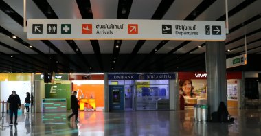 Armenians welcome the relaunch of flights between Yerevan and Istanbul, Feb. 1, 2022. 