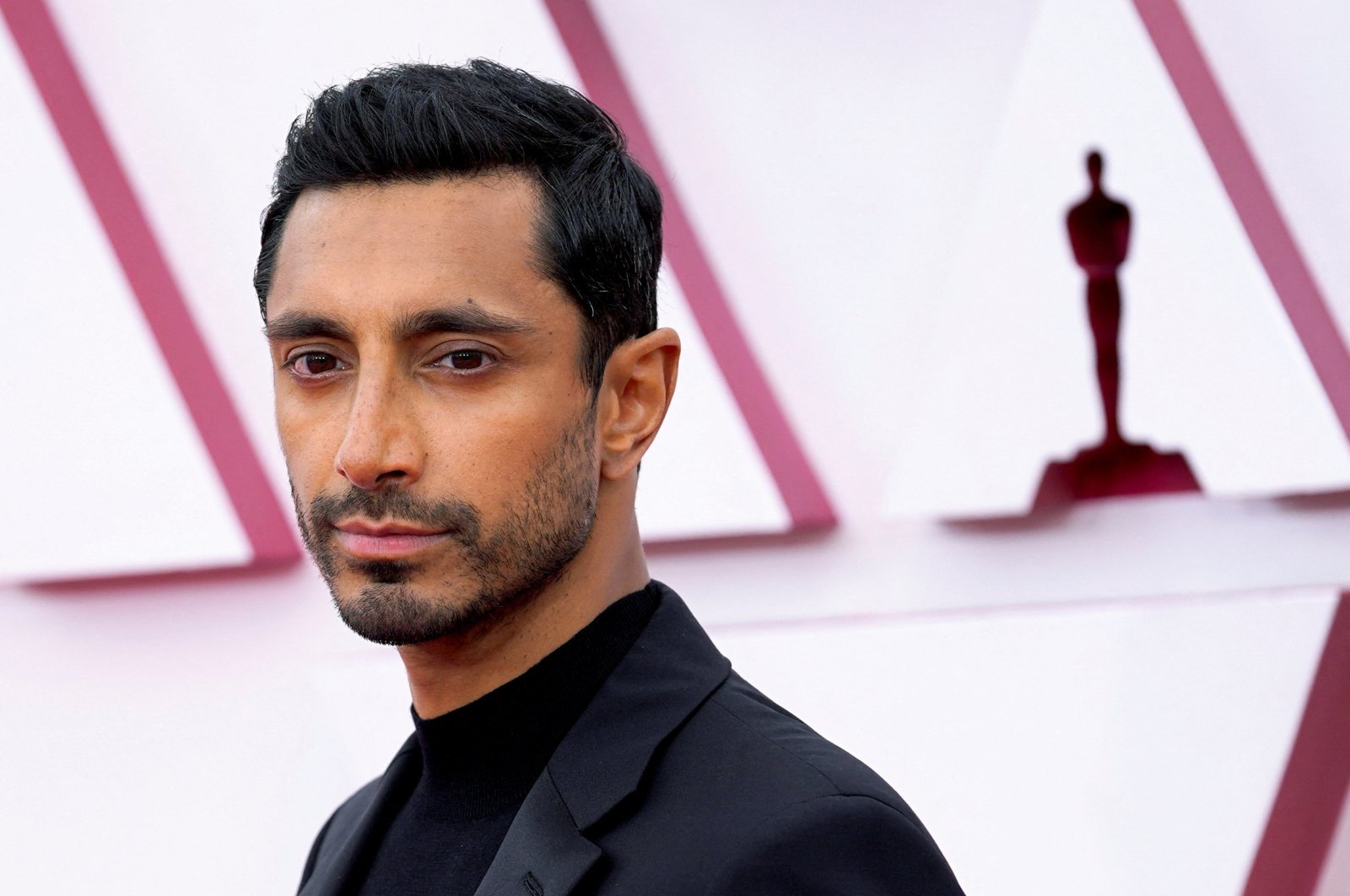 Riz Ahmed arrives at the Oscars red carpet for the 93rd Academy Awards in Los Angeles, California, U.S., April 25, 2021. (Reuters Photo)