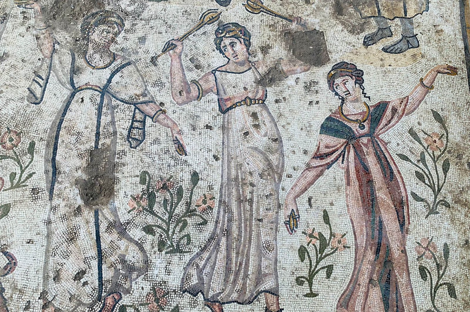 Pesta seperti 522: Mosaik pesta berusia 1.500 tahun ditemukan di Turki
