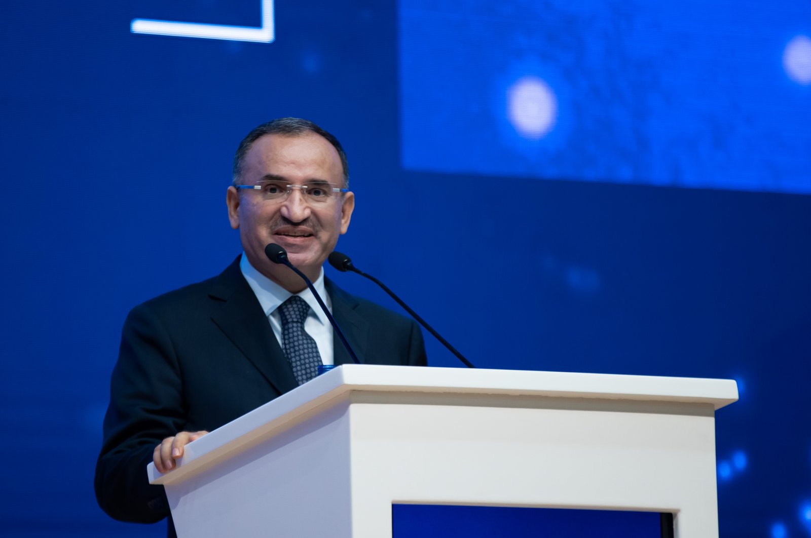 Justice Minister Bekir Bozdağ speaks at the event, in the capital Ankara, Turkey, Feb. 2, 2022. (AA Photo)