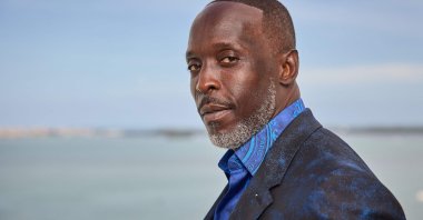 Michael K. Williams poses for a photo in his award show look for the 27th Annual Screen Actors Guild Awards in Miami, Florida, U.S., March 31, 2021. (AFP Photo)