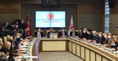 The Turkish Parliament&#039;s Drafting Commission holds a meeting to discuss the lifting of a pro-PKK Peoples’ Democratic Party deputy&#039;s immunity, Ankara, Turkey, Feb. 3, 2022. (DHA Photo)