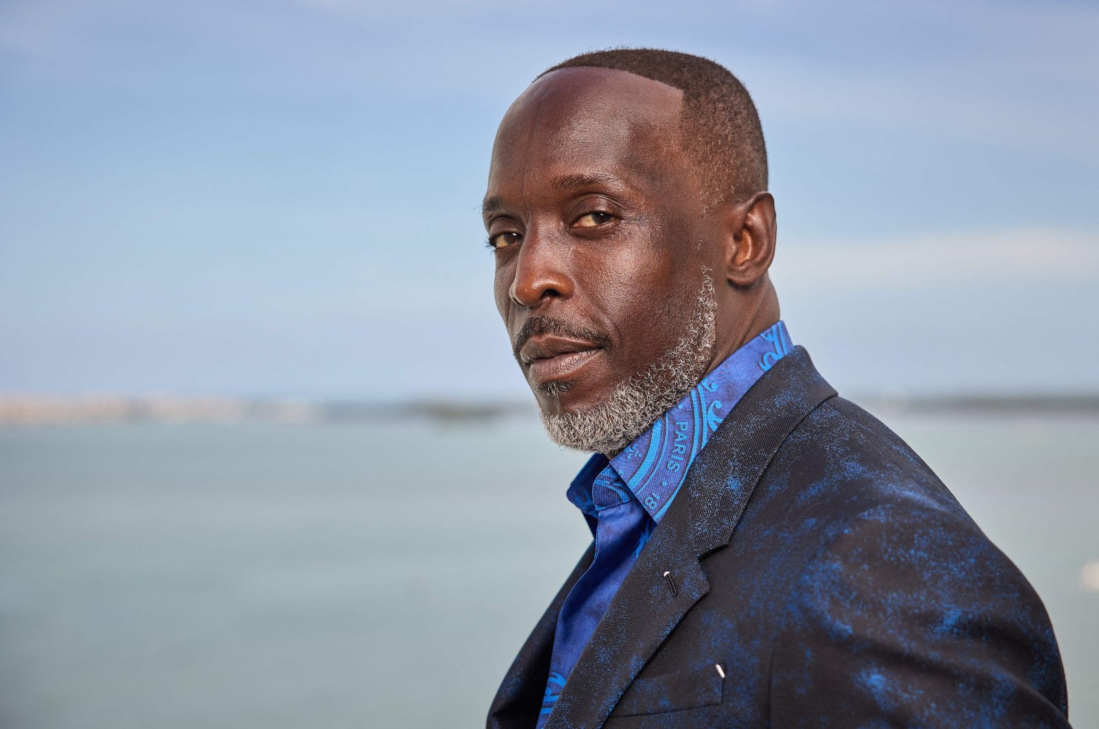 Michael K. Williams poses for a photo in his award show look for the 27th Annual Screen Actors Guild Awards in Miami, Florida, U.S., March 31, 2021. (AFP Photo)