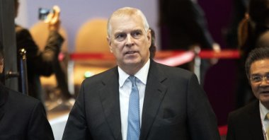 Britain's Prince Andrew arrives at ASEAN Business and Investment Summit (ABIS) in Nonthaburi, Thailand, Nov. 3, 2019. (AP Photo)