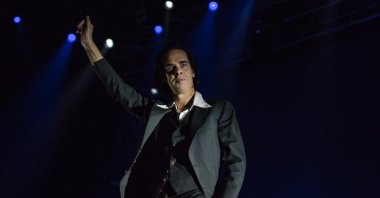 Nick Cave performs at the 25th Istanbul Jazz Festival at Küçükçiftlik Park, Istanbul, Turkey, July 10, 2018. (Courtesy of IKSV) 