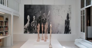 The "Femmes de Venise" sculpture series by Alberto Giacometti in Paris' Giacometti Institute. (DPA)