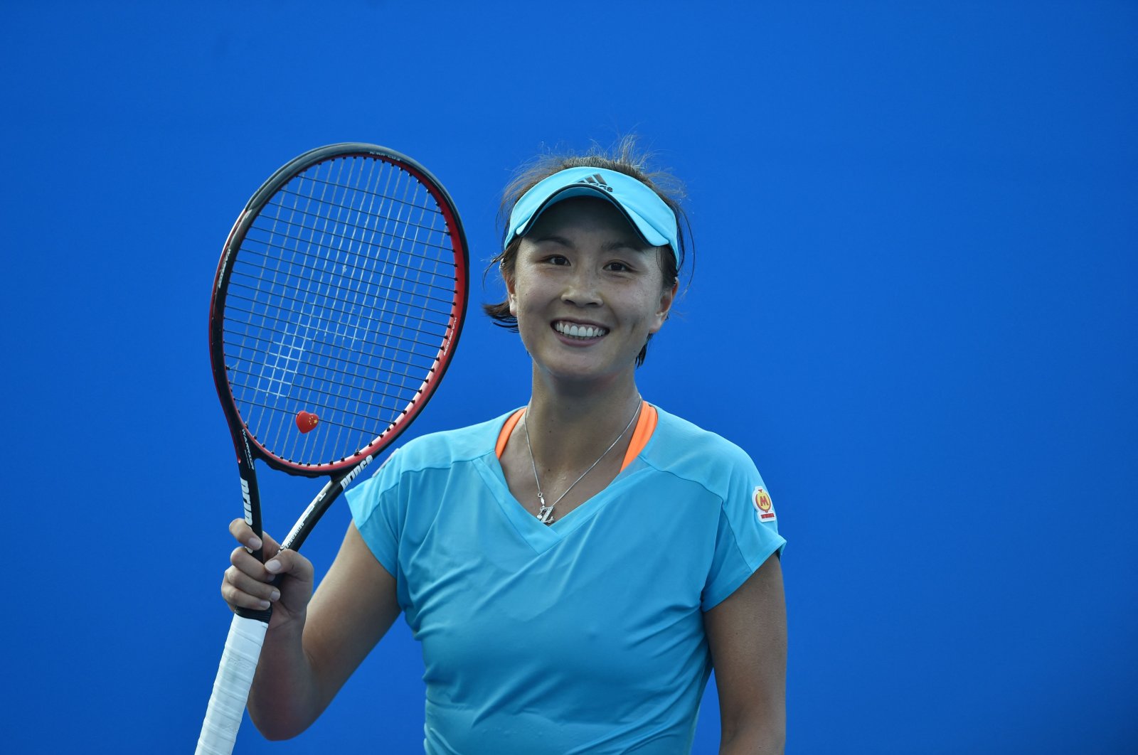 China&#039;s Peng Shuai celebrates her win Australian Open first-round win over Russia&#039;s Daria Kasatkina, Melbourne, Australia, Jan. 16, 2017. (AFP Photo)